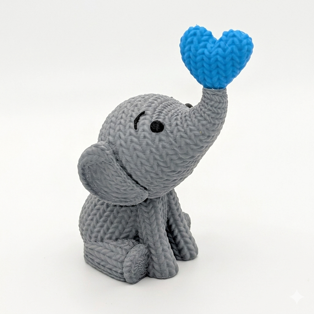 Knitted Elephant Painting Kit